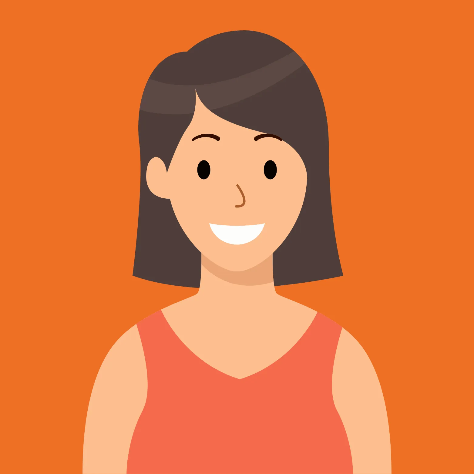 Client testimonial girl icon